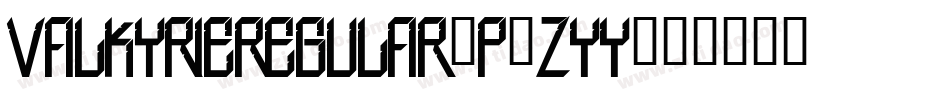 ValkyrieRegular-p7ZYy字体转换