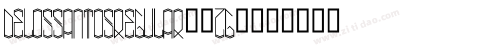 DelosSantosRegular-1zg0字体转换