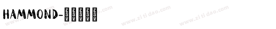Hammond字体转换