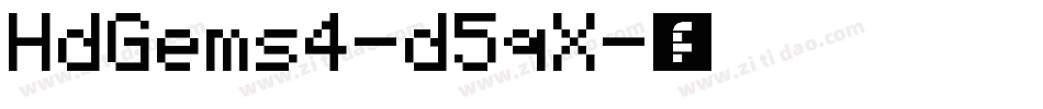 HdGems4-d5qX字体转换