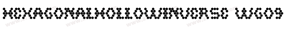 HexagonalHollowInverse-WG09字体转换