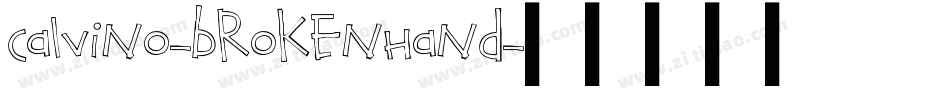 Calvino-BrokenHand字体转换