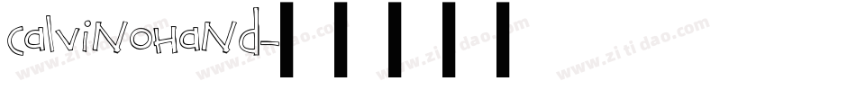 CalvinoHand字体转换