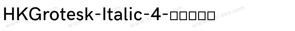 HKGrotesk-Italic-4字体转换