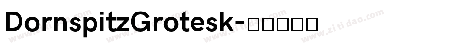 DornspitzGrotesk字体转换