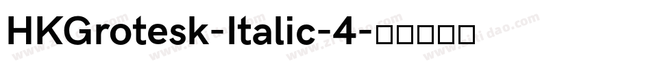 HKGrotesk-Italic-4字体转换
