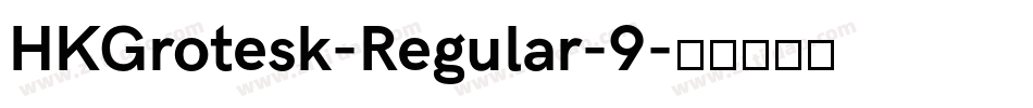 HKGrotesk-Regular-9字体转换
