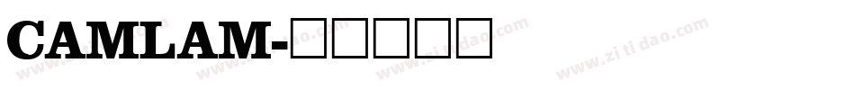 CAMLAM字体转换