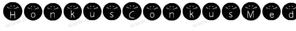 HonkusConkusMedium-LReg字体转换