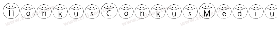 HonkusConkusMedium-LReg字体转换