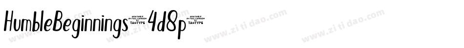 HumbleBeginnings-4d8p字体转换