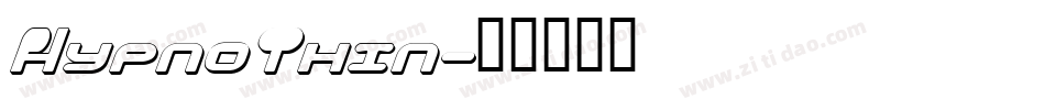 HypnoThin字体转换
