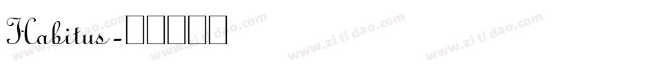 Habitus字体转换
