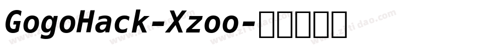 GogoHack-Xzoo字体转换