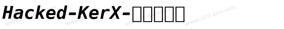 Hacked-KerX字体转换