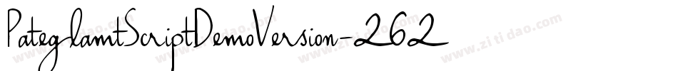 PateglamtScriptDemoVersion-262v字体转换
