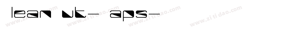 CleanCut-Caps字体转换