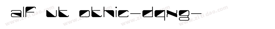 HalfCutGothic-dqxg字体转换