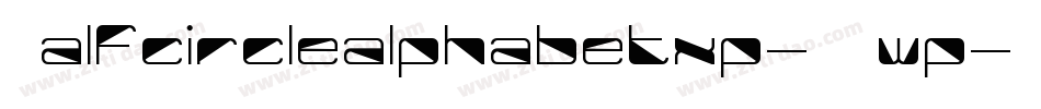 Halfcirclealphabetxp-AJwp字体转换