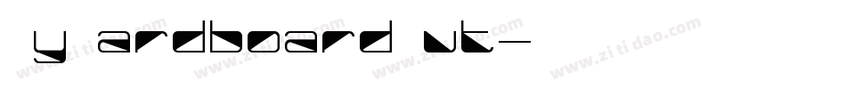 MyHardboardCut字体转换