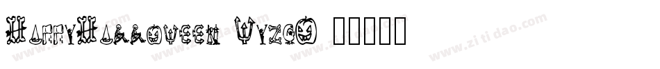 HappyHalloween-WyzgO字体转换