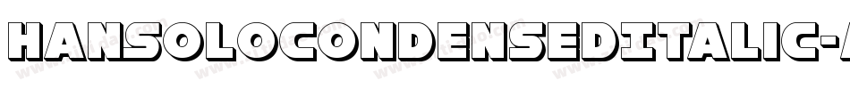 HanSoloCondensedItalic-MPaw字体转换