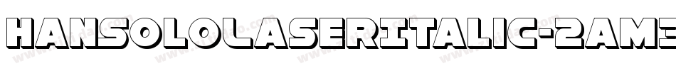 HanSoloLaserItalic-2am3字体转换
