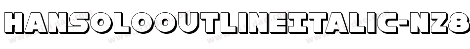 HanSoloOutlineItalic-nz81字体转换