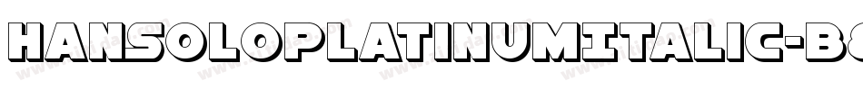 HanSoloPlatinumItalic-B8RG字体转换
