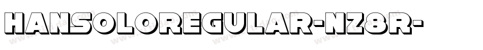 HanSoloRegular-nz8R字体转换