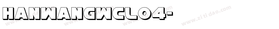 HanWangWCL04字体转换