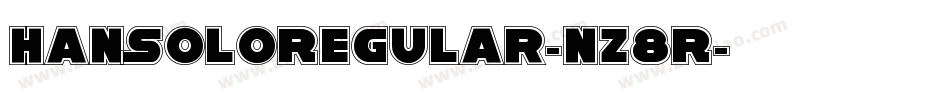 HanSoloRegular-nz8R字体转换