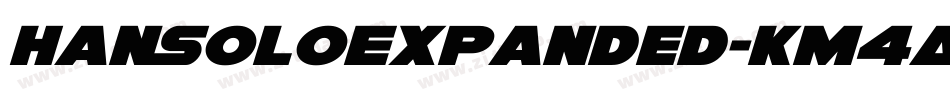 HanSoloExpanded-Km4A字体转换