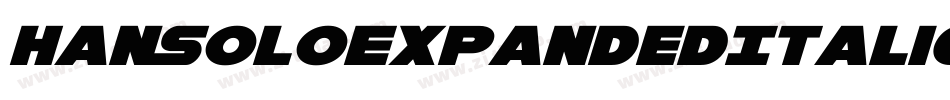 HanSoloExpandedItalic-2aml字体转换