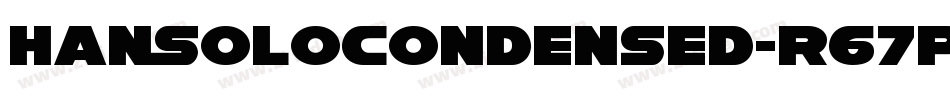 HanSoloCondensed-r67p字体转换