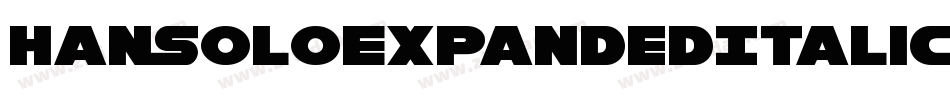 HanSoloExpandedItalic-2aml字体转换