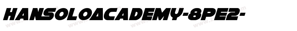 HanSoloAcademy-8pE2字体转换