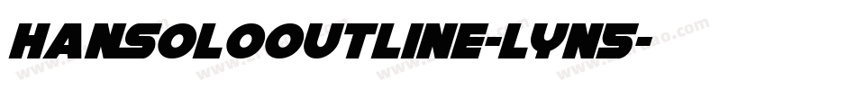 HanSoloOutline-lyn5字体转换