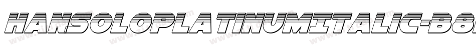 HanSoloPlatinumItalic-B8RG字体转换