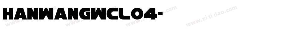 HanWangWCL04字体转换