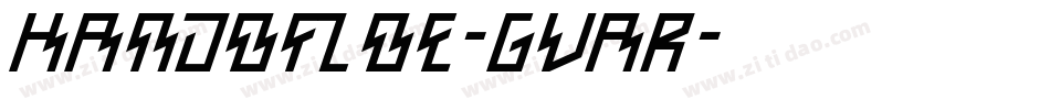 HandOfZoe-gvaR字体转换