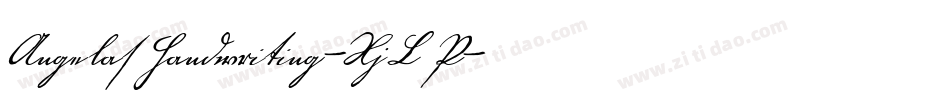 AngelasHandwriting-XjLP字体转换