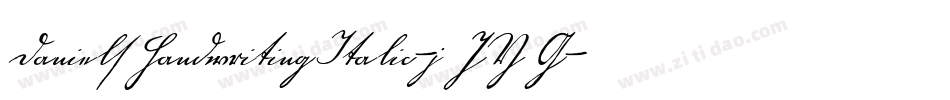 DanielsHandwritingItalic-jJYG字体转换