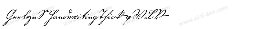 GeelynSHandwritingThick-qWLV字体转换