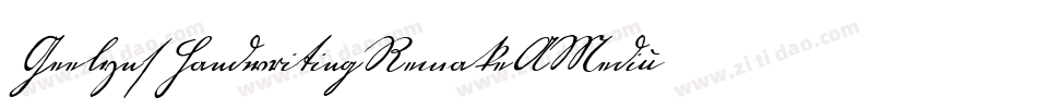 GeelynsHandwritingRemakeAMedium-DRvx字体转换