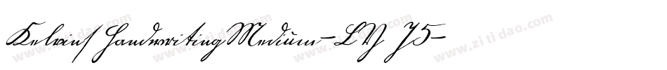 KelvinsHandwritingMedium-LYJ5字体转换