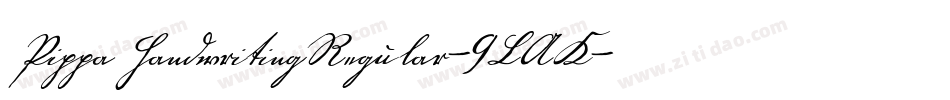 PippaHandwritingRegular-9LAK字体转换