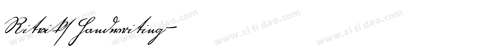 RitviksHandwriting字体转换