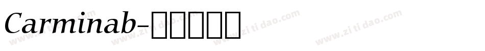 Carminab字体转换