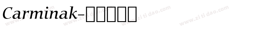 Carminak字体转换